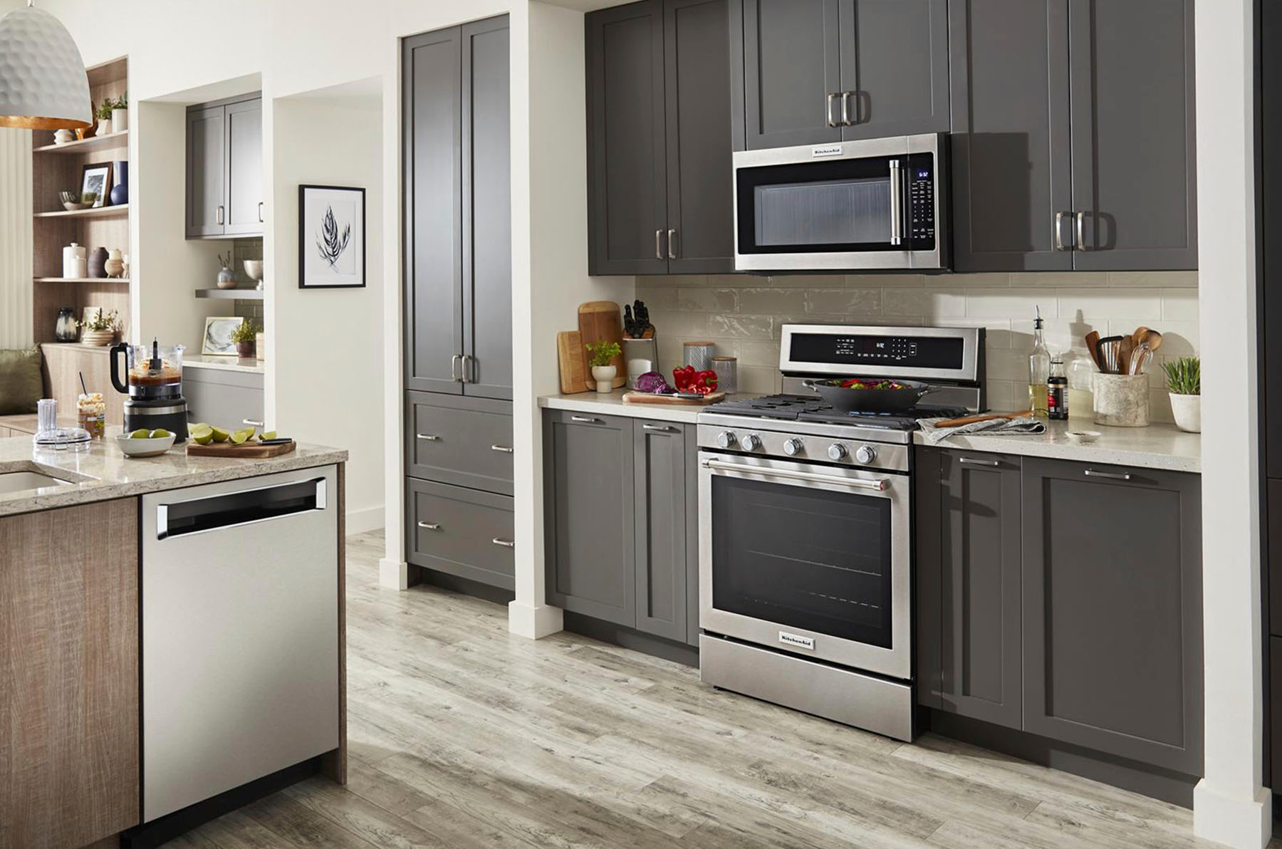 Alt View 17. KitchenAid - 5.8 Cu. Ft. Self-Cleaning Freestanding Gas True Convection Range with Even-Heat - Stainless steel.