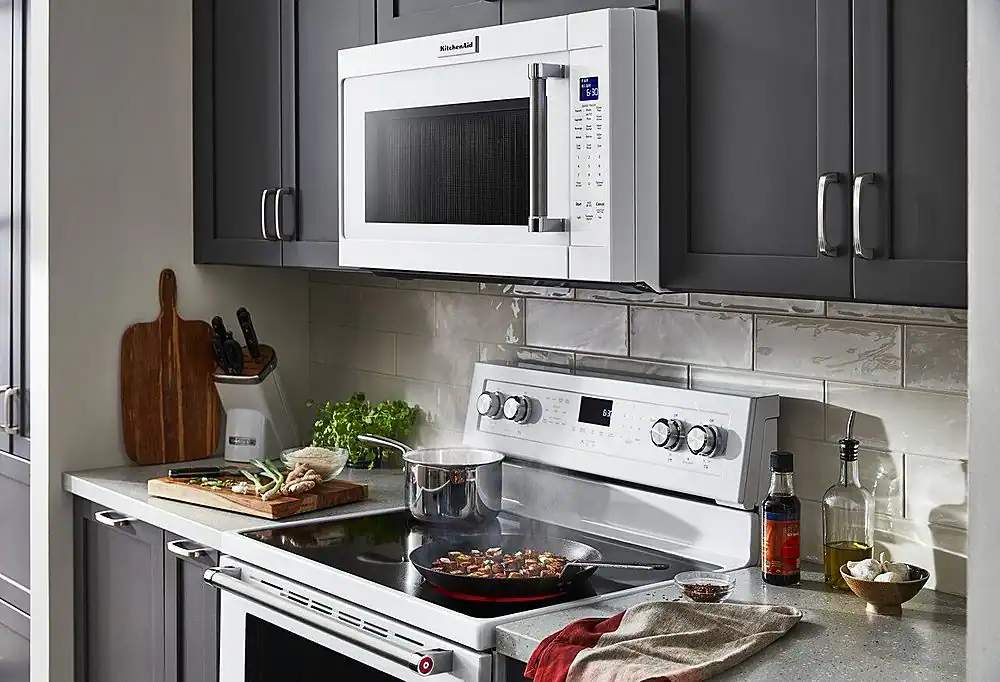 Alt View 23. KitchenAid - 6.4 Cu. Ft. Self-Cleaning Freestanding Electric Convection Range.