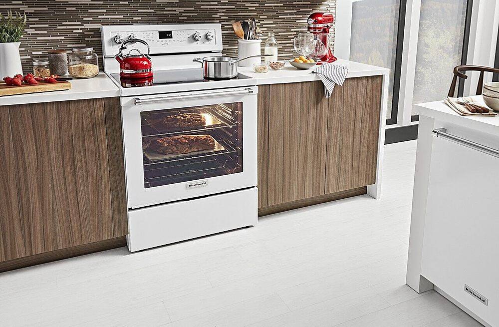 Alt View 24. KitchenAid - 6.4 Cu. Ft. Self-Cleaning Freestanding Electric Convection Range.