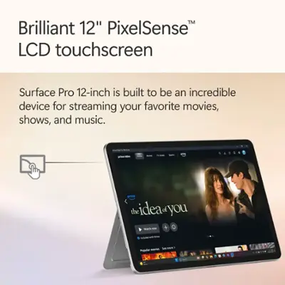 Microsoft - Surface Pro - Copilot+ PC - 12" Touch-Screen - Snapdragon X Plus - 16GB Memory - 256GB UFS - Device Only (Latest Model) - Platinum