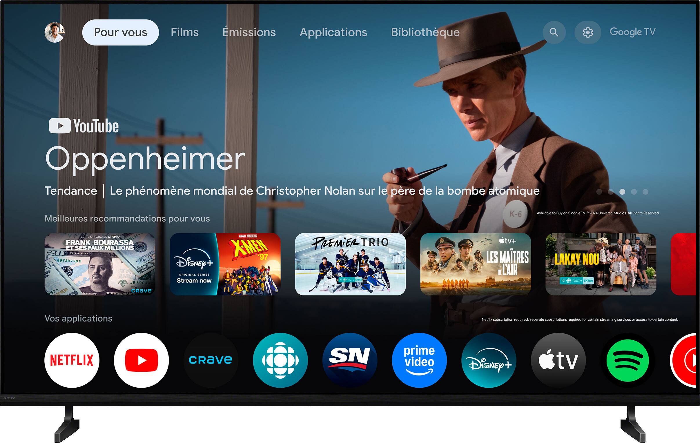 Sony 43" class BRAVIA 2 II LED 4K HDR Smart Google TV K-43S20, 2025 Model display and camera view