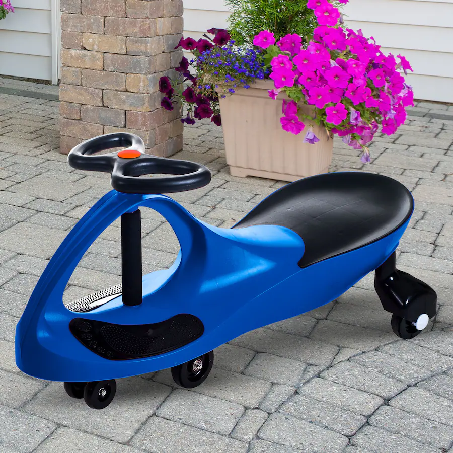 Wiggle Racer Lil Rider Wiggle Car for Ages 3 and Up Twist, Wiggle, and Go (Blue) 80 ...