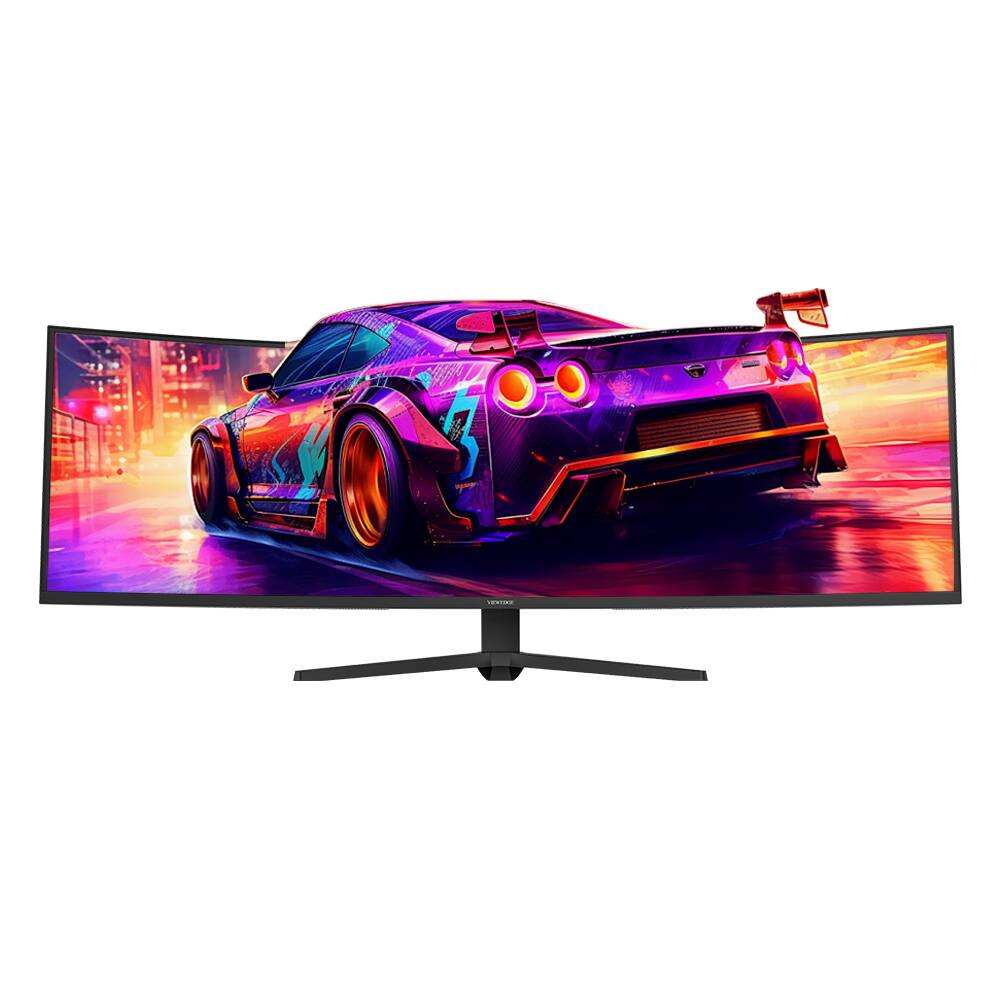 Alt View 7. Viewedge - Viewedge 49" Curved Monitor Ultrawide Gaming 120Hz 1ms 32:9 DQHD 5120 x 1440P Computer Monitor R1500 - Black.