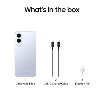 Samsung Galaxy S25 Edge 256GB (Unlocked) Titanium Icy Blue SM Samsung Galaxy S25 Edge 256GB (Unlocked) Titanium Icy Blue SM