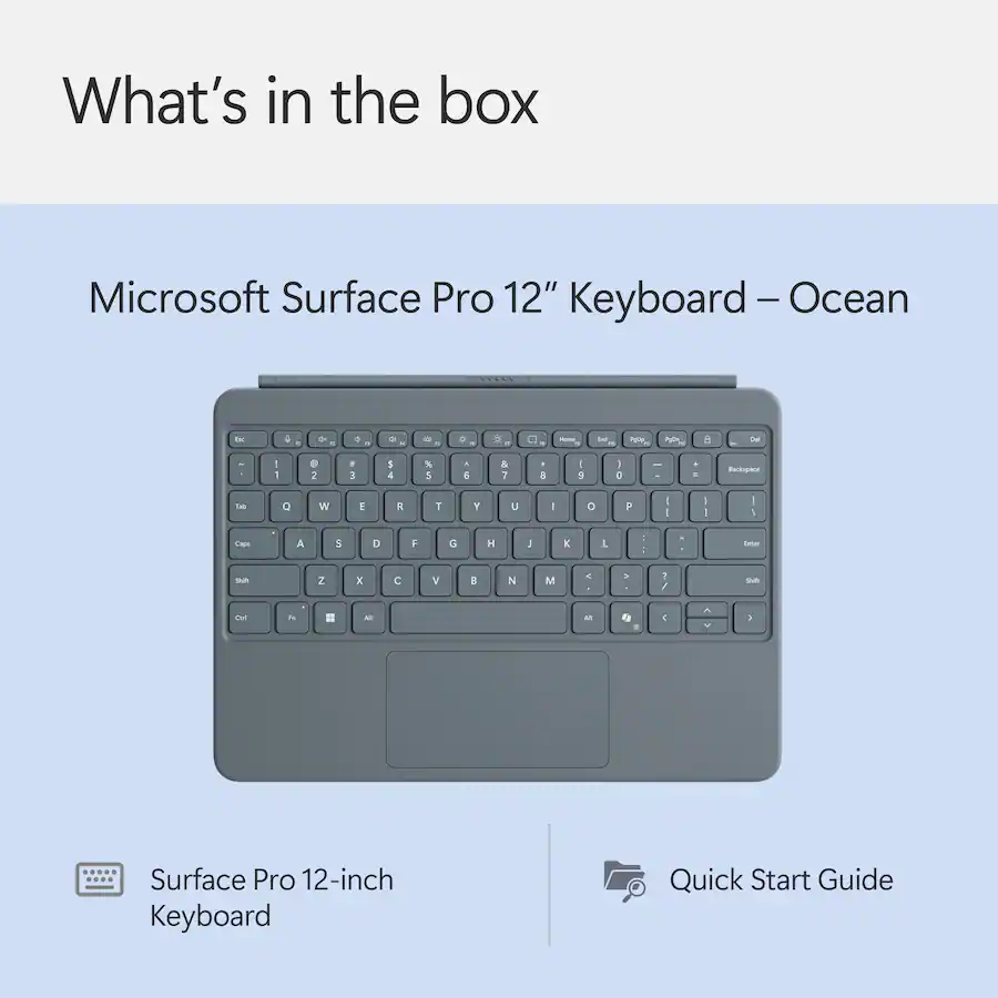 Microsoft Surface Pro 12" Keyboard for Pro 12" Ocean EP232750 Best Buy