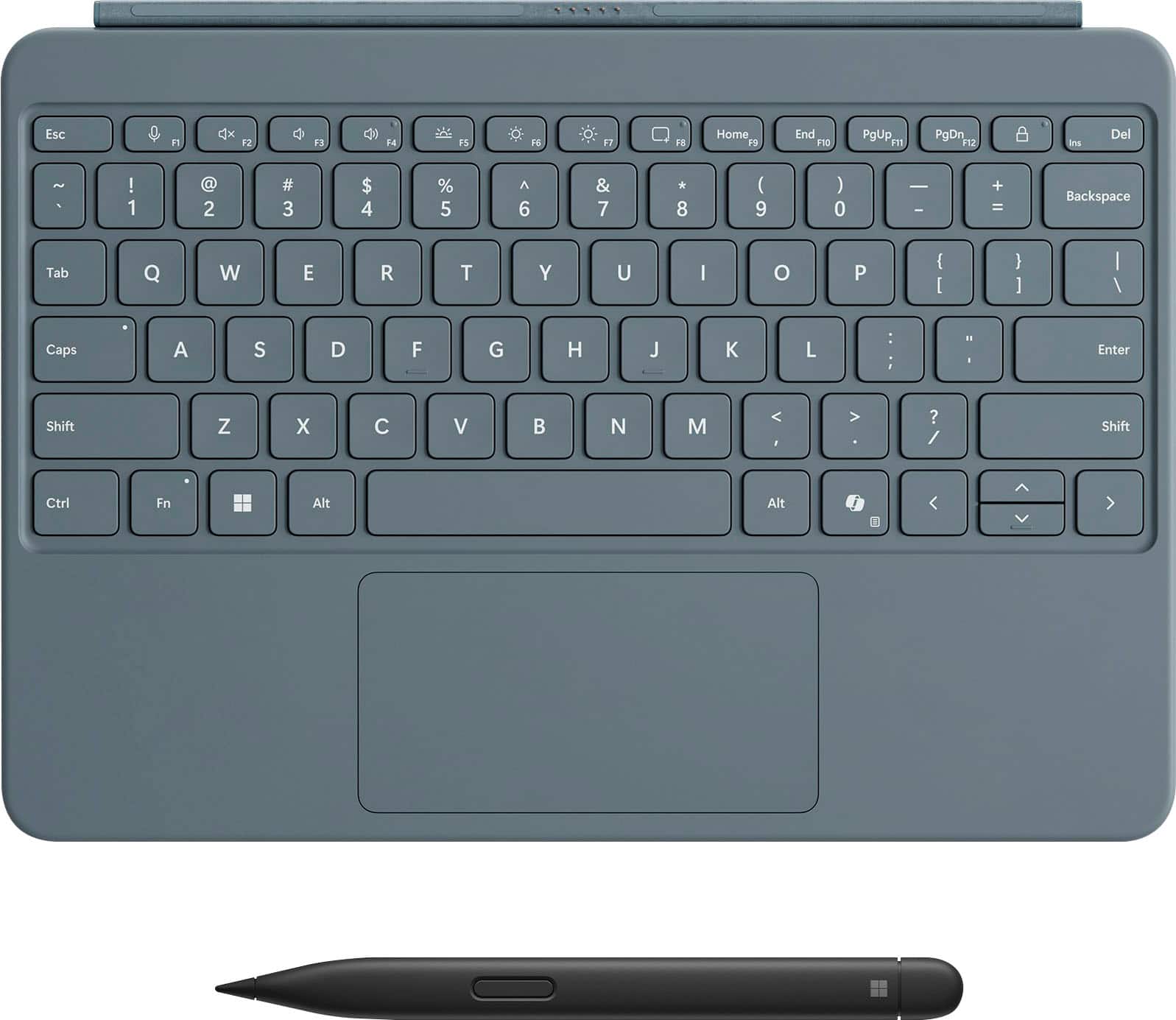 Microsoft - Surface Pro 12" Keyboard for Pro 12" with Slim Pen - Ocean - Front_Zoom