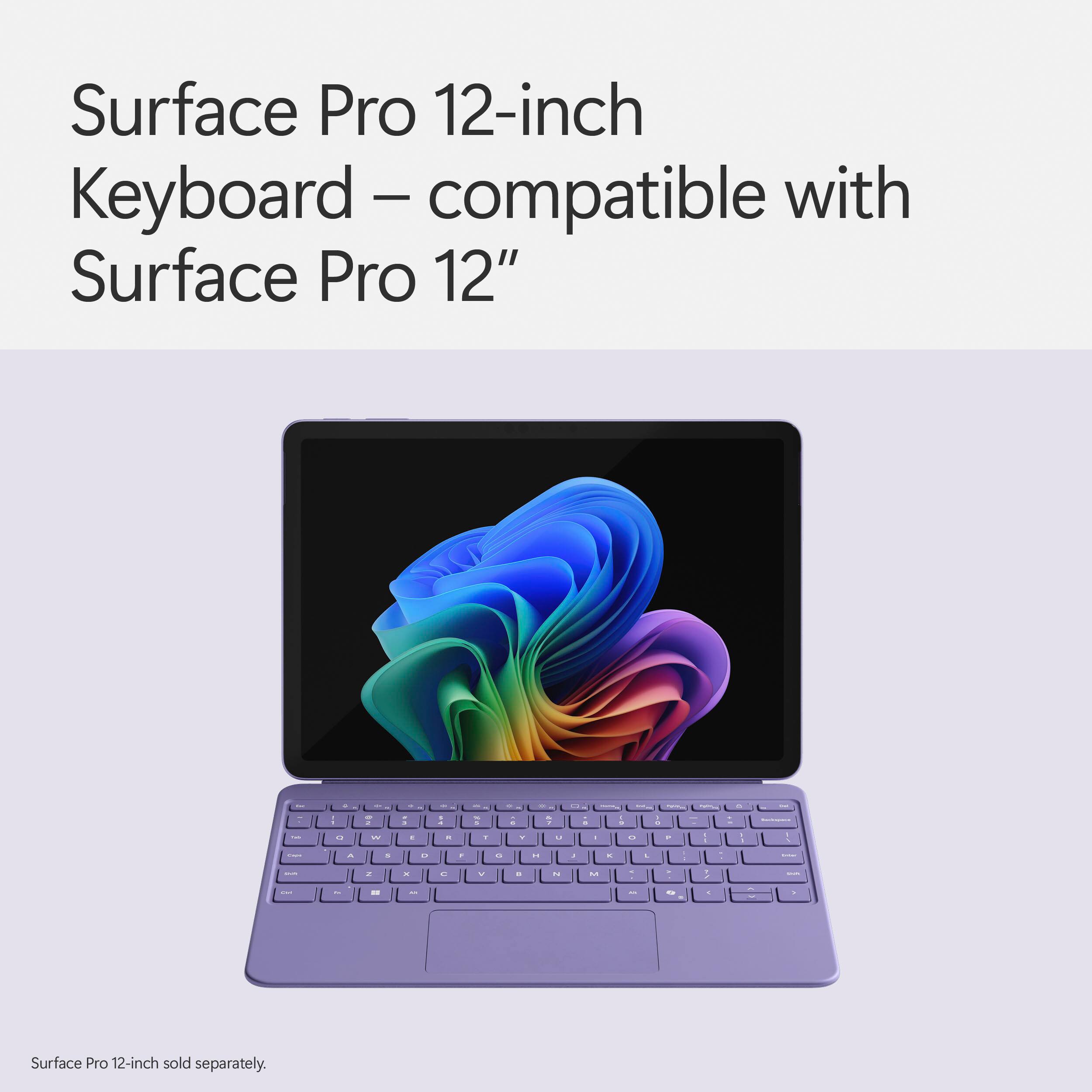Surface Pro 12-inch Keyboard - Compatible with Surface Pro 12" - Sold separately.