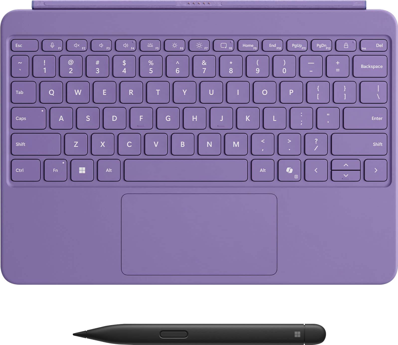 Microsoft - Surface Pro 12" Keyboard for Pro 12" with Slim Pen - Violet - Front_Zoom