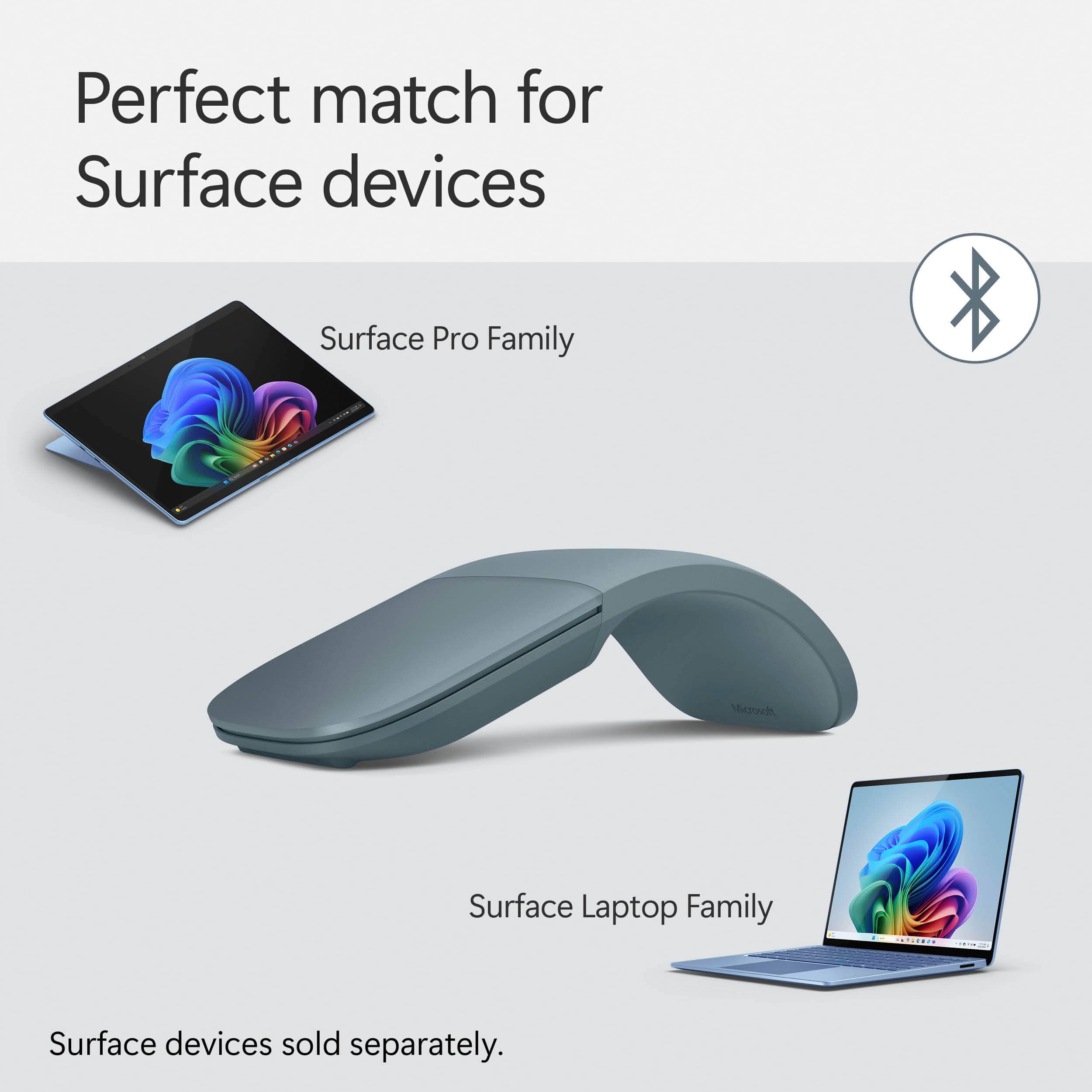 Perfect match for Surface devices: Surface Pro Family and Surface Laptop Family. Surface devices sold separately.