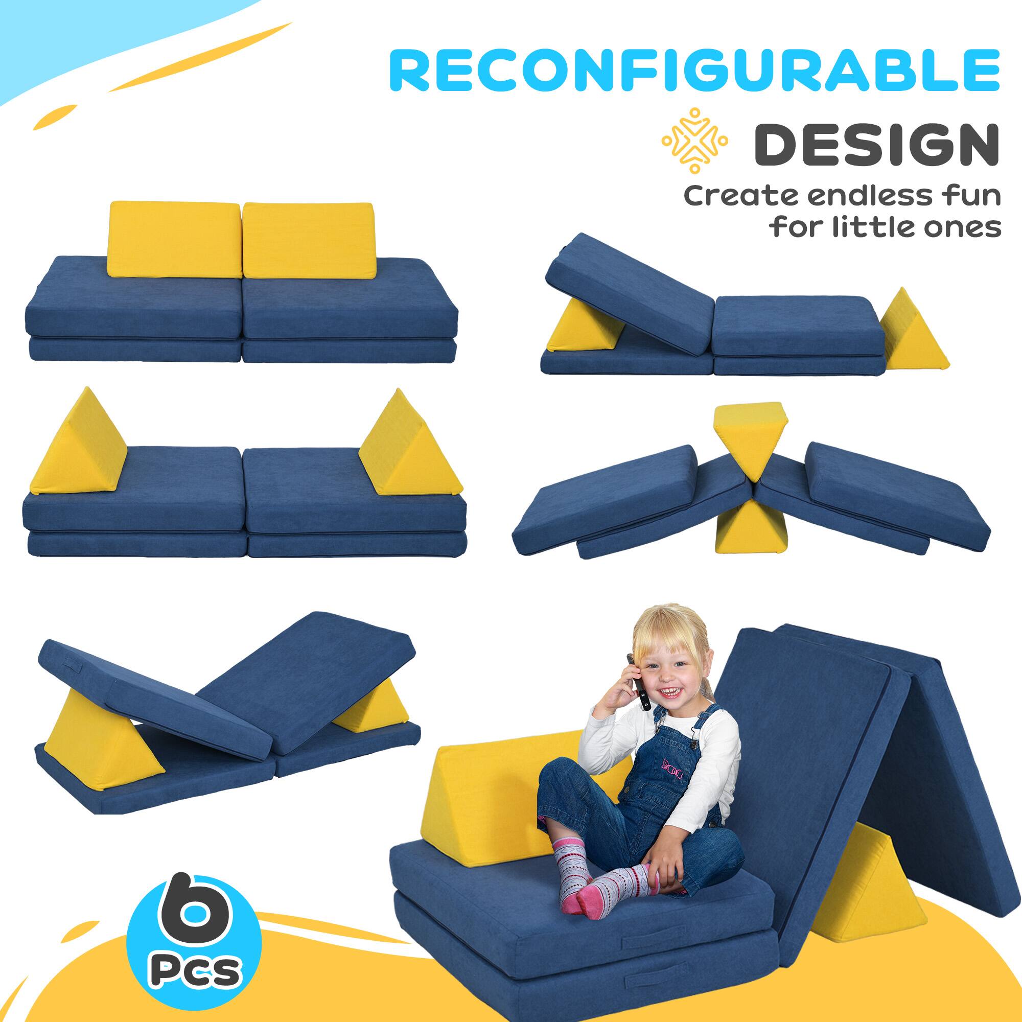 RECONFIGURABLE DESIGN  
Create endless fun for little ones  

6 PCS