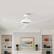 Alt View 1. Parrot Uncle - 52" Modern White DC Motor No Light Ceiling Fan - Satin white.