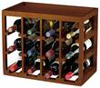 Wine Enthusiast - Cube Stack 12-Bottle Wine Rack - Walnut - Angle