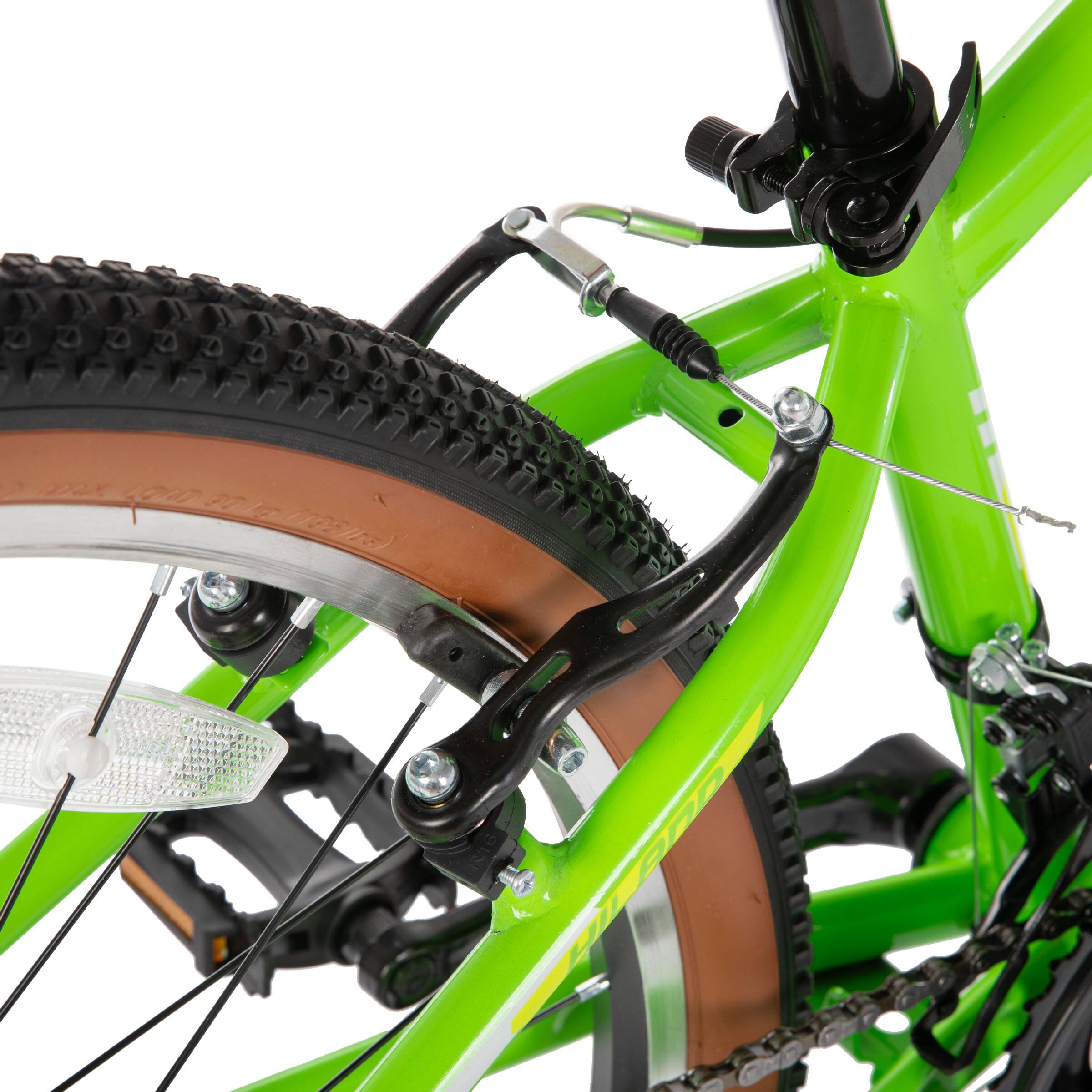 Alt View 6. HILAND - HILAND Vortex 26" Mountain Bike - Shimano 21-Speed - Front Suspension - Beginner Friendly MTB for Trails - Green - Green.