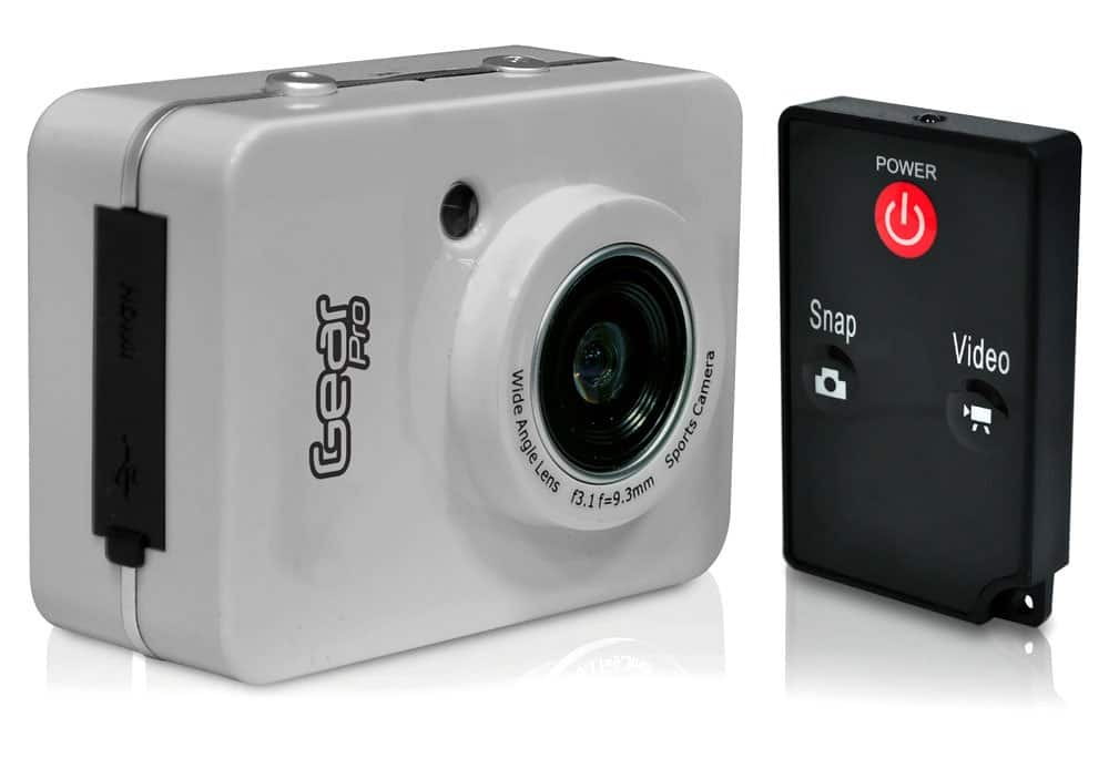 Sound Around - Gear Pro HD 1080P Action Camera - 12MP, 2.4” Touch Screen, Waterproof Case for Sports & Outdoors (GDV285SL)