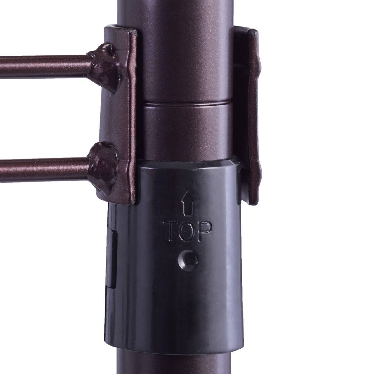 Alt View 12. TRINITY - 41x14x76 Rolling Closet Organizer Dark Bronze - Dark Bronze.