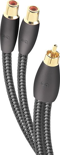 Front Zoom. AudioQuest - FLX-X Male-to-Female RCA Splitter - Black.