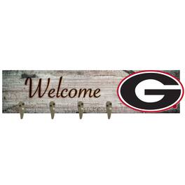 Fan Creations - Georgia Bulldogs 24" x 6" Mounted Coat Hanger - Multicolor