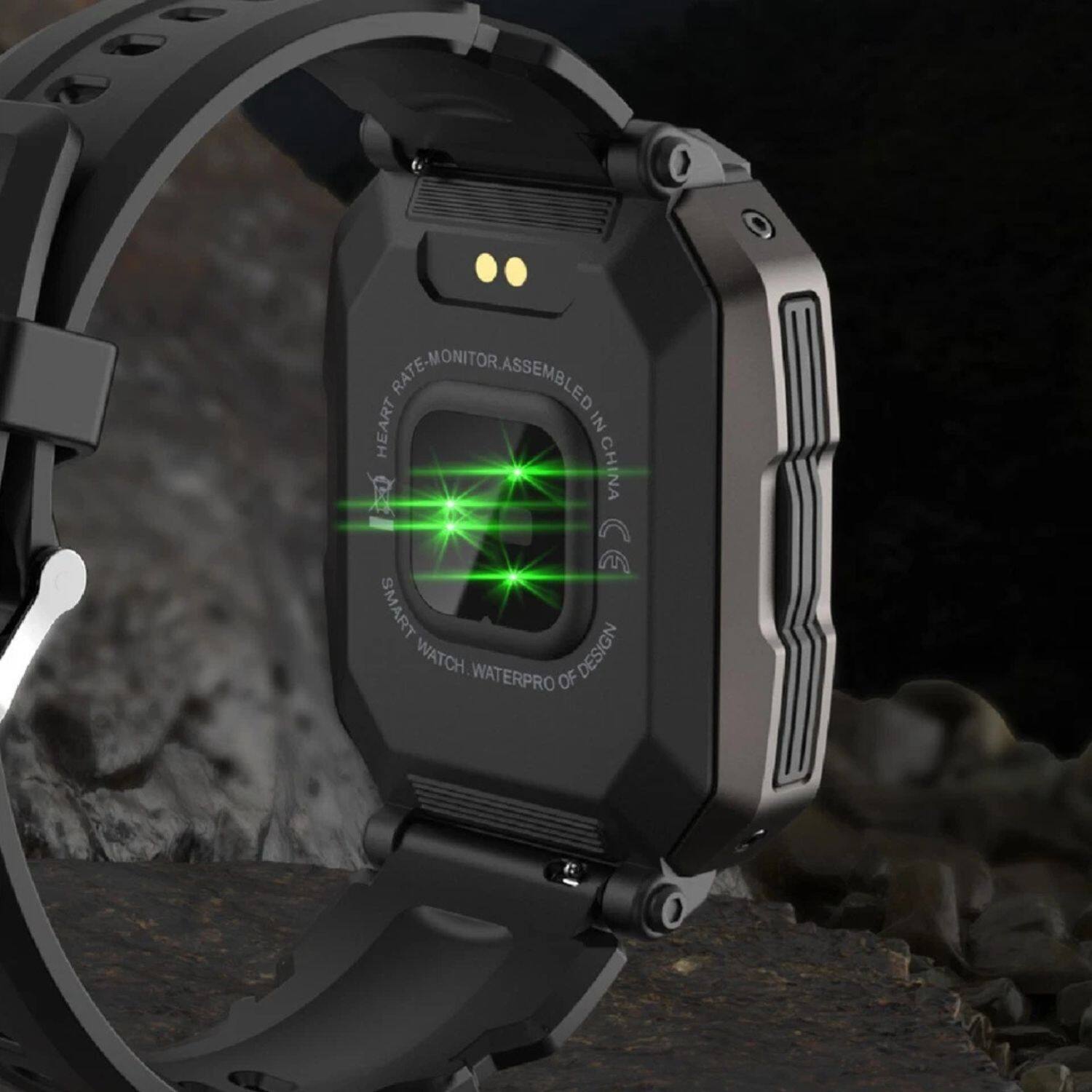 HEART RATE MONITOR ASSEMBLED IN CHINA  
SMART WATCH WATERPROOF OF DESIGN
