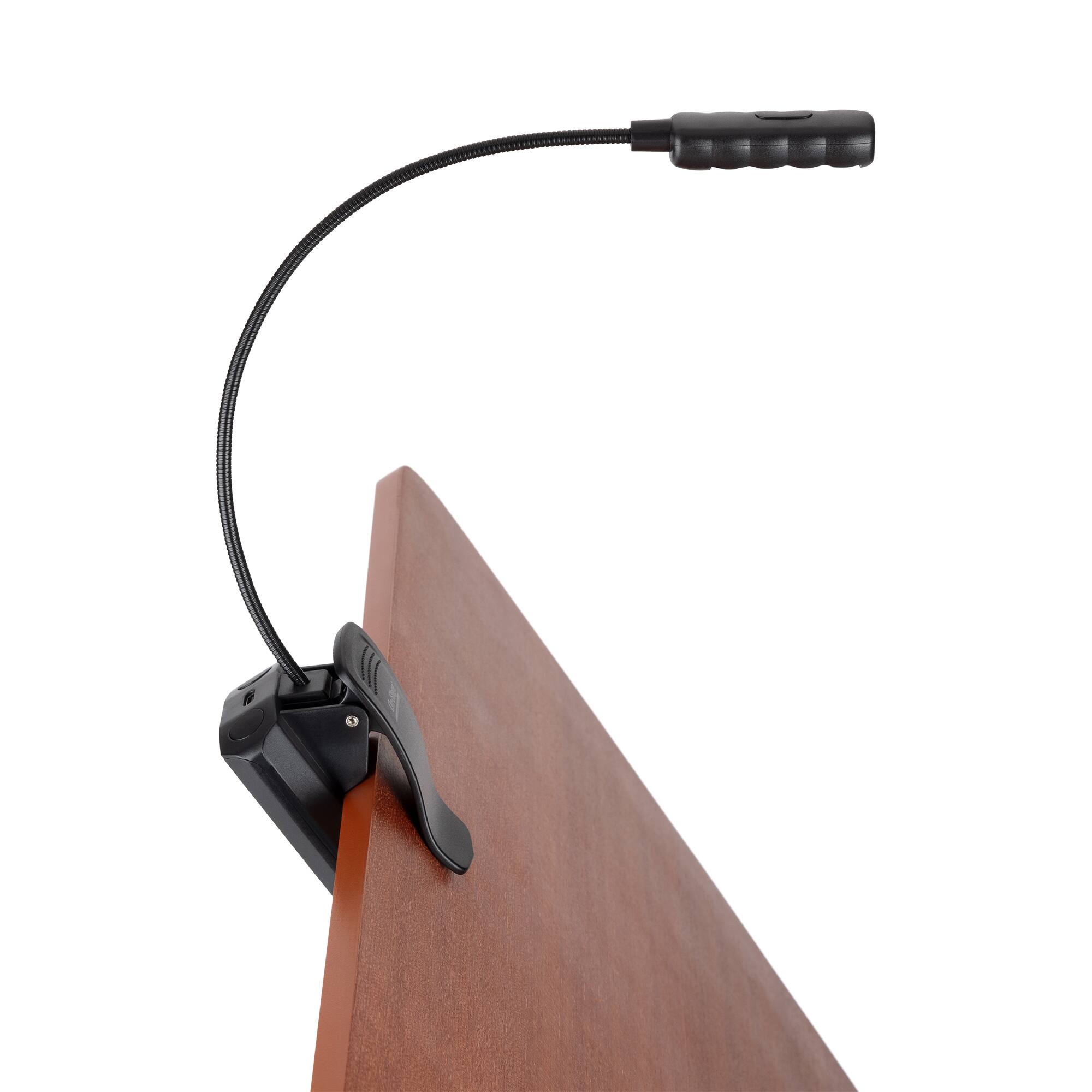 Alt View 6. On Stage Stands - On-Stage LED2214 USB-Rechargeable Sheet Music Light (Clip-On Music-Stand Lighting, Tabletop Base, Adjustable Gooseneck, - Black.