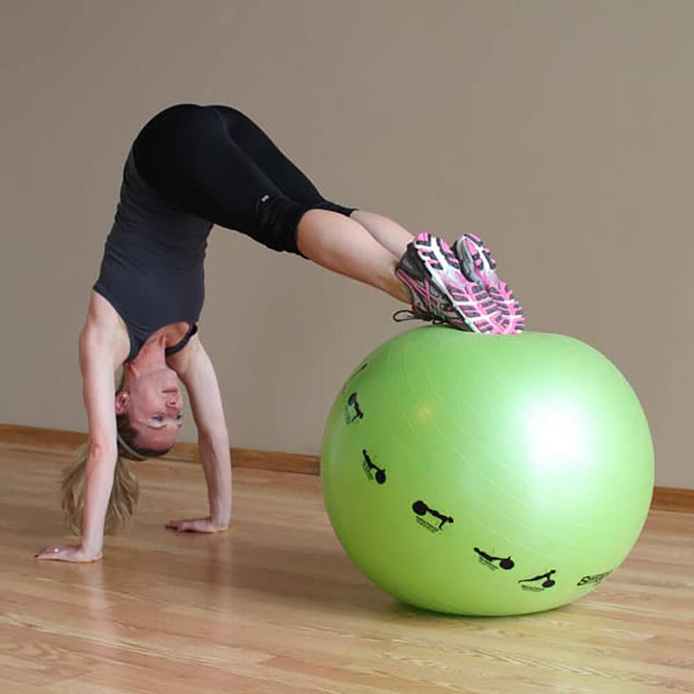 Alt View 1. Prism Fitness - Prism Fitness 55cm Smart Self-Guided Stability Exercise Medicine Ball, Yellow - Yellow.