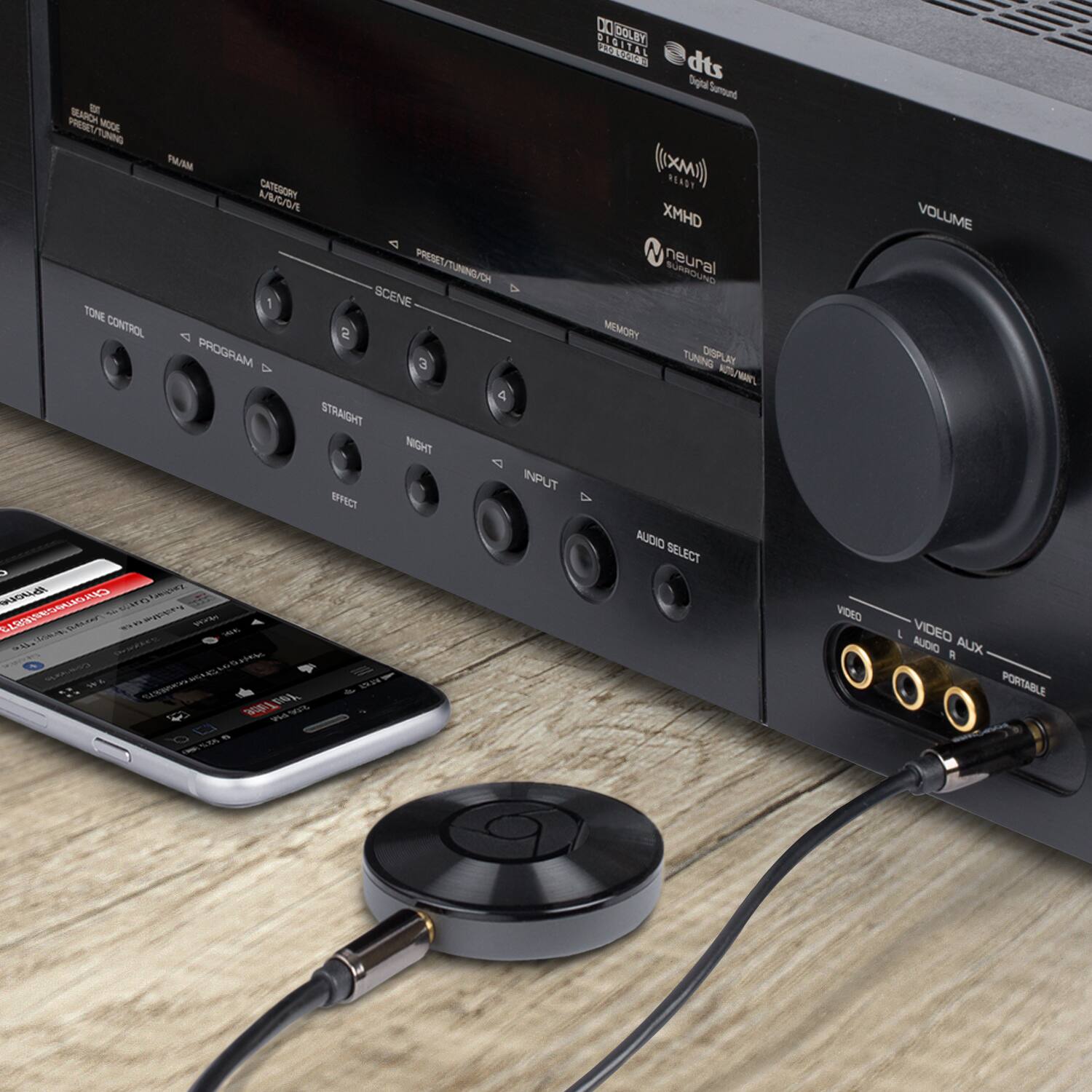 PRESET/TUNING/CH 1 SCENE TONE CONTROL 2 PROGRAM 3 STRAIGHT NIGHT INPUT C > CAL UORO on aoray HOAAU  Ceue VE  Nuss - this S/S Ws D0 DOLBY 5 ISITAL 0 - dts Squi Surued ()) READY XMHD neural MMORY TUNING DSPI M NEL E AUDIO SELECT VIDEO VOLUME L VIDEO AUDIO AUIX  PORTABLE