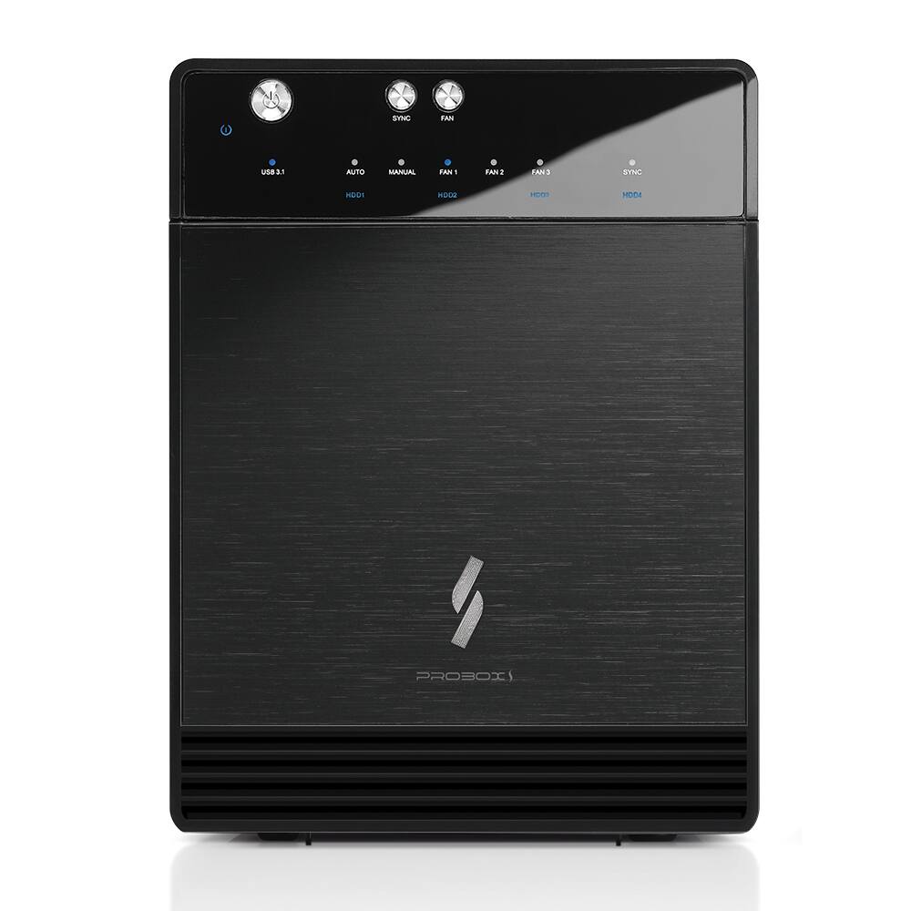 SYNC, USB 3.1, AUTO, MANUAL, FAN 1, FAN 2, FAN 3, SYNC, HDD 1, HDD 2, PROBOX