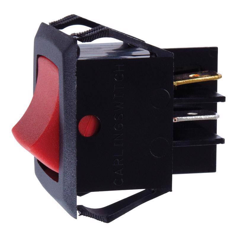 Angle. Jandorf - Jandorf 20 amps Double Pole Rocker Power Tool Switch Black/Red 1 pk - Black/Red.