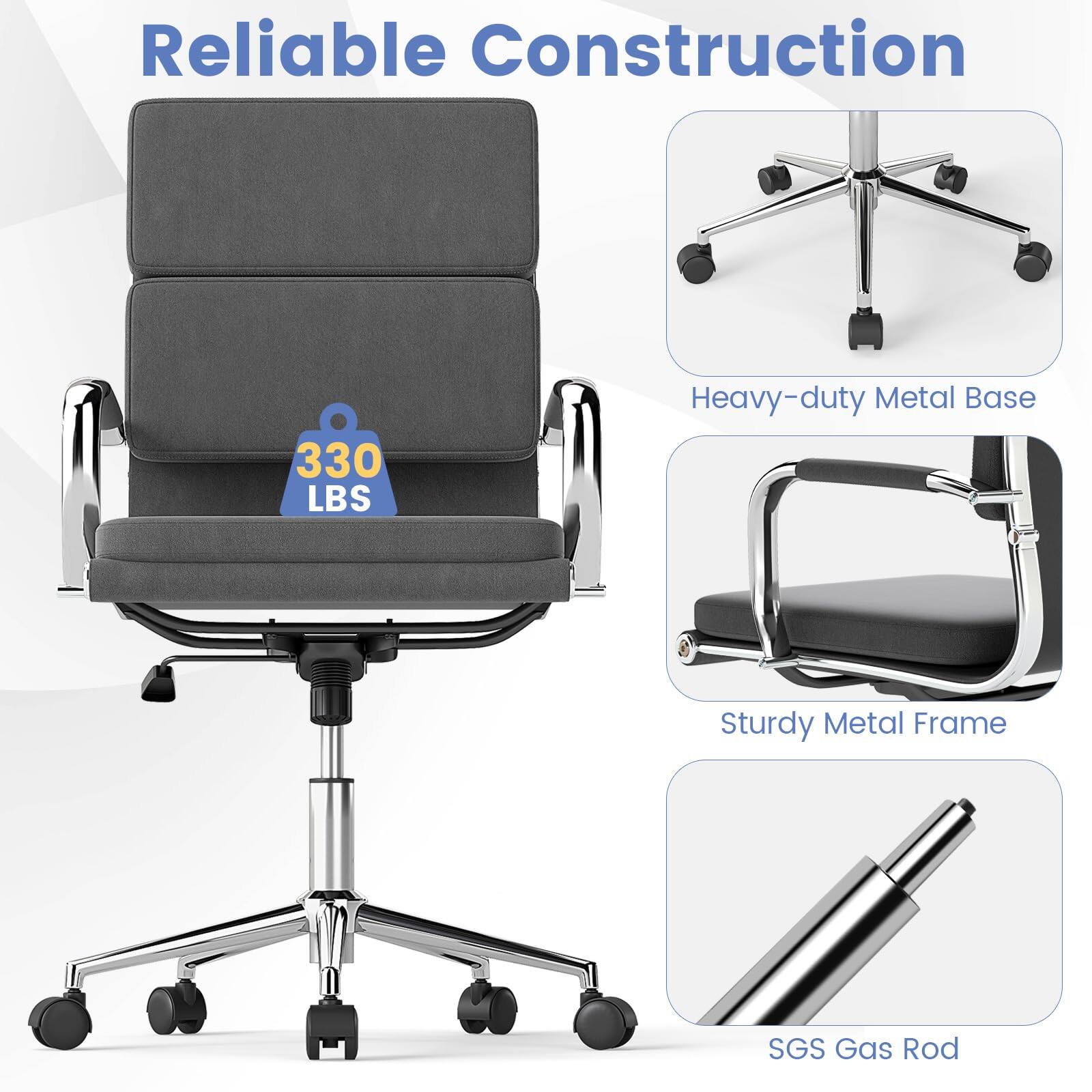 Reliable Construction

330 LBS

Heavy-duty Metal Base

Sturdy Metal Frame

SGS Gas Rod