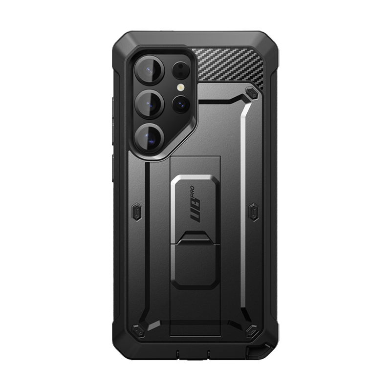 Front. SUPCASE - Galaxy S25 Ultra Unicorn Beetle PRO Rugged Case - Black.