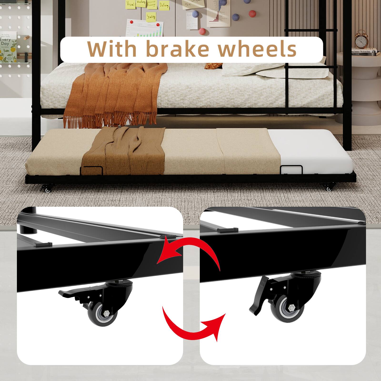 With brake wheels