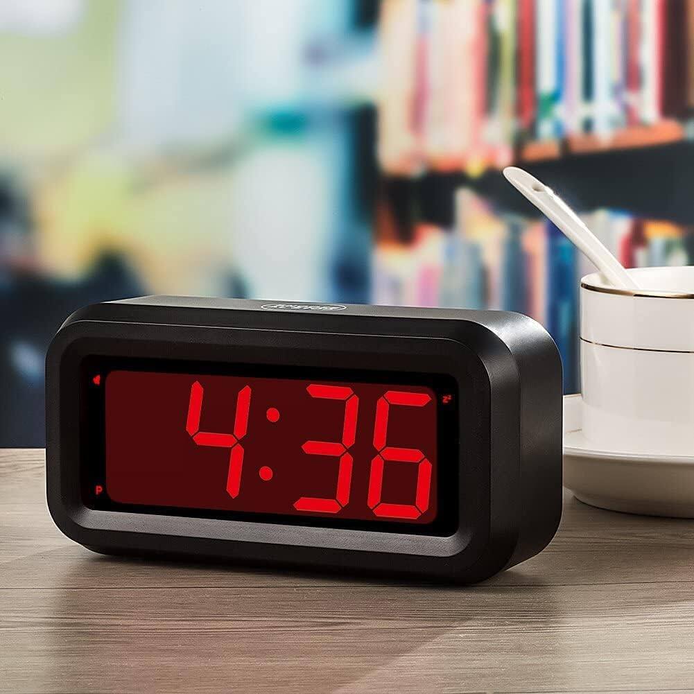 Alt View 1. Dazzed Corner - Alarm Clock, LED Digital Clock - Black.
