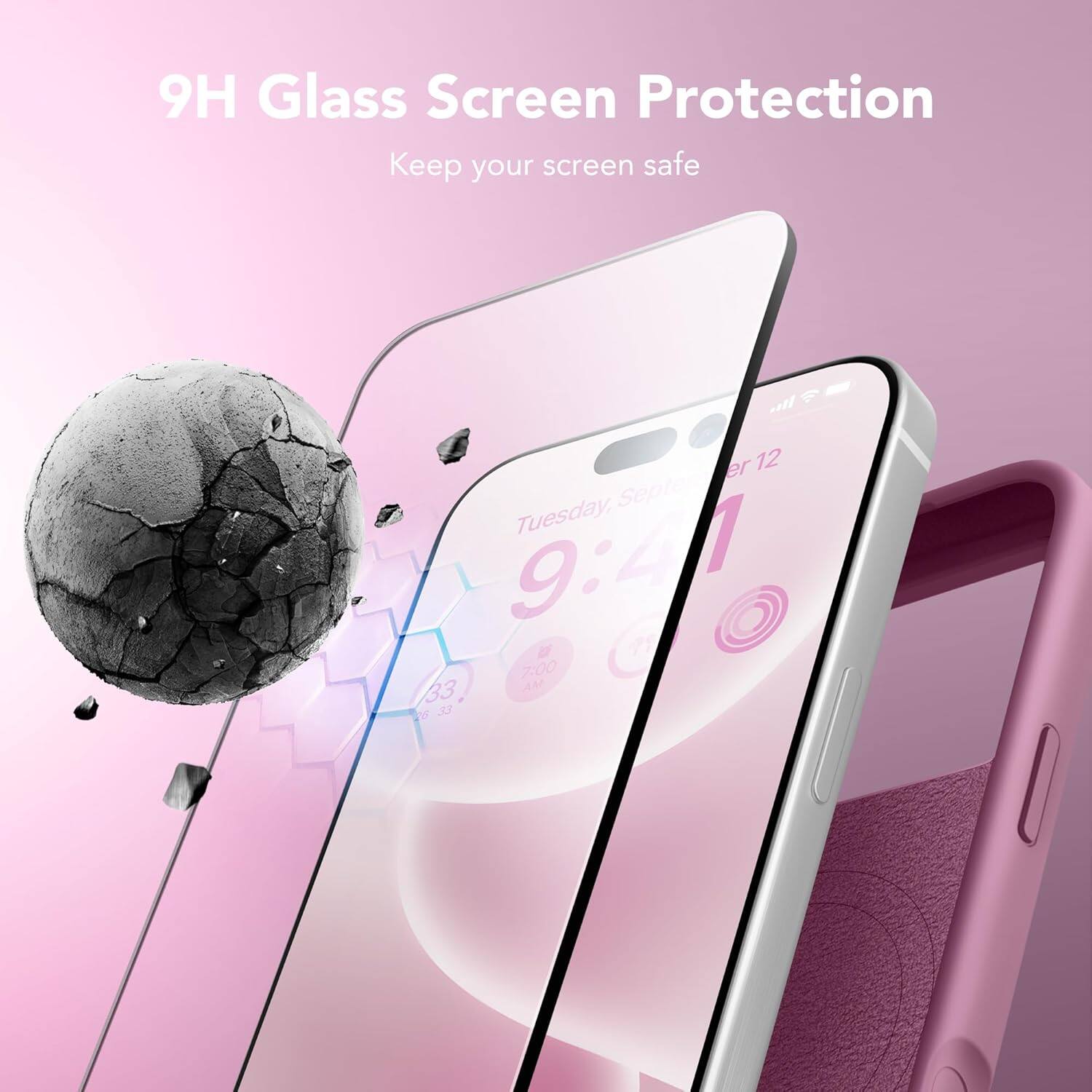 9H Glass Screen Protection  
Keep your screen safe