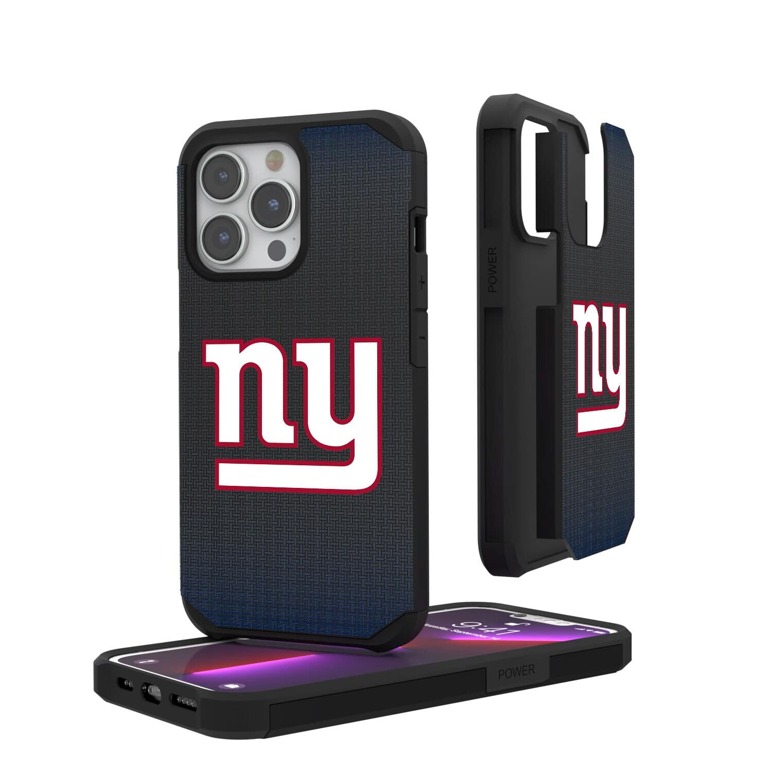 Keyscaper - NFL - New York Giants Linen Logo iPhone Rugged Case - 15 Plus - Black price history on PriceWatchPro