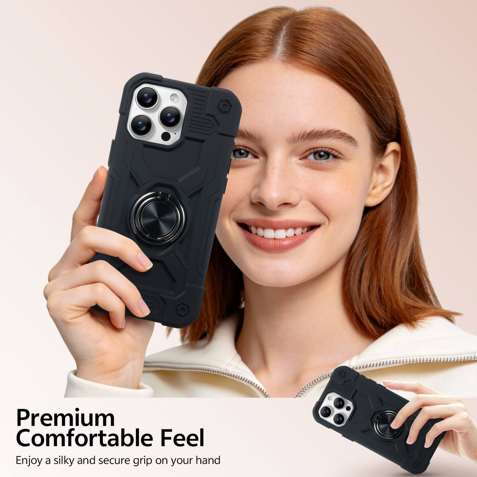 Premium Comfortable Feel  
Enjoy a silky and secure grip on your hand