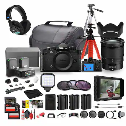 Sure, here is the corrected and grouped text from the image:
**Camera and Accessories:**
- Nikon Zf
- Nikon 24-70/4 S
- Extreme PRO 200HBN 64GB
- 64GB
- 24-70/4 S
**Other Accessories:**
- DJI
- Extreme PRO 200HBN 64GB
- 64GB
- 24-70/4 S
- 24-70/4 S
- 24-70/4 S
- 24-70/4 S
- 24-70/4 S
- 24-70/4 S
- 24-70/4 S
- 24-70/4 S
- 24-70/4 S
- 24-70/4 S
- 24-70/4 S
- 24-70/4 S
- 24-70/4 S
- 24-70/4 S
- 24-7