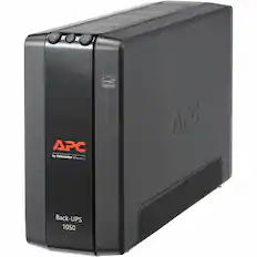 Front. APC - Back-UPS Pro, 1050VA/600W, Tower, 8 Outlets, LCD Display, USB-C + USB-A ports - Black.