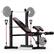 Front. HARISON - HARISON 6in1 Weight Bench Set with Racks,Leg Extension,Preacher Curl&Resistance Bands,Workout Bench 660LB (BBG30813) - black.