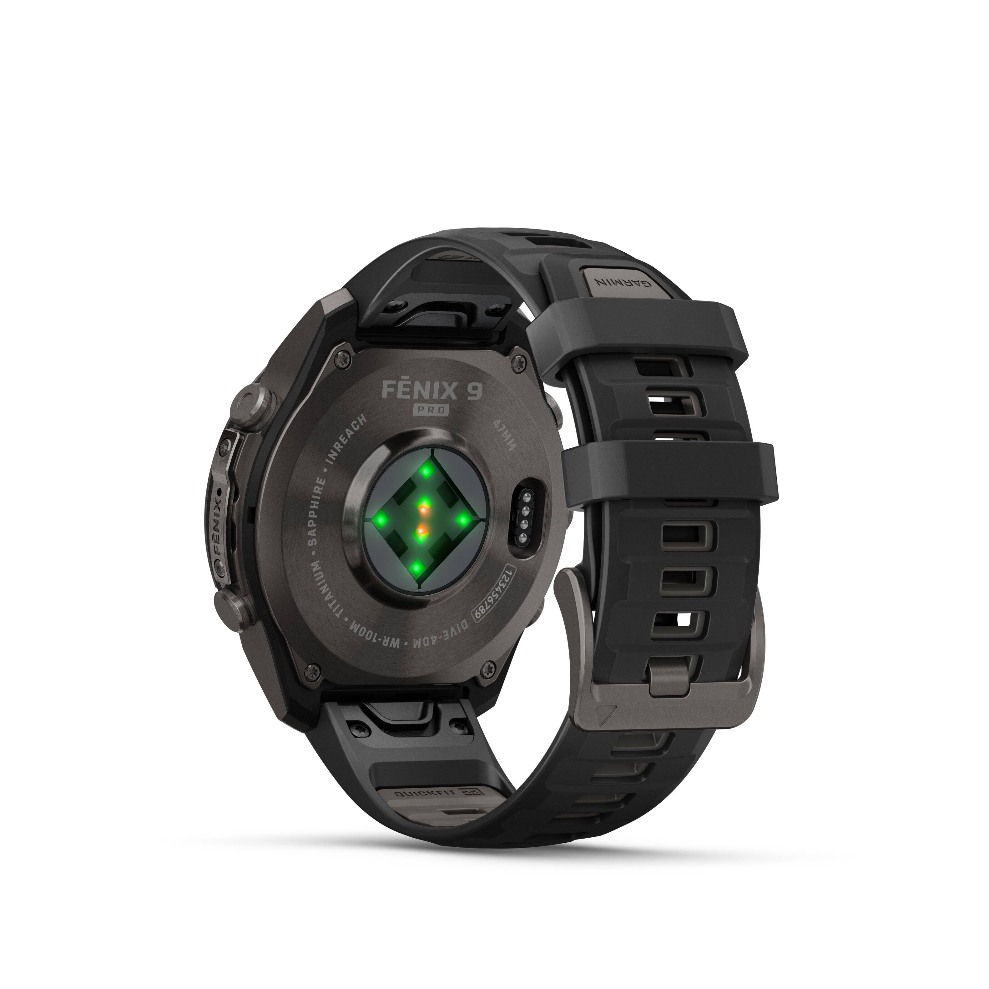 GARMIN  
FENIX  
FNIX 9 PRO INREACH MME SAPPHIRE TITANIUM WR-100M DIVE-40M 123456789  
QUICKFIT 2013