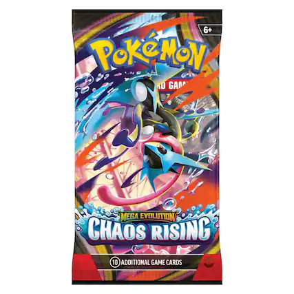 6+ Pokémon MEGA EVOLUTION CHAOS RISING 10 ADDITIONAL GAME CARDS