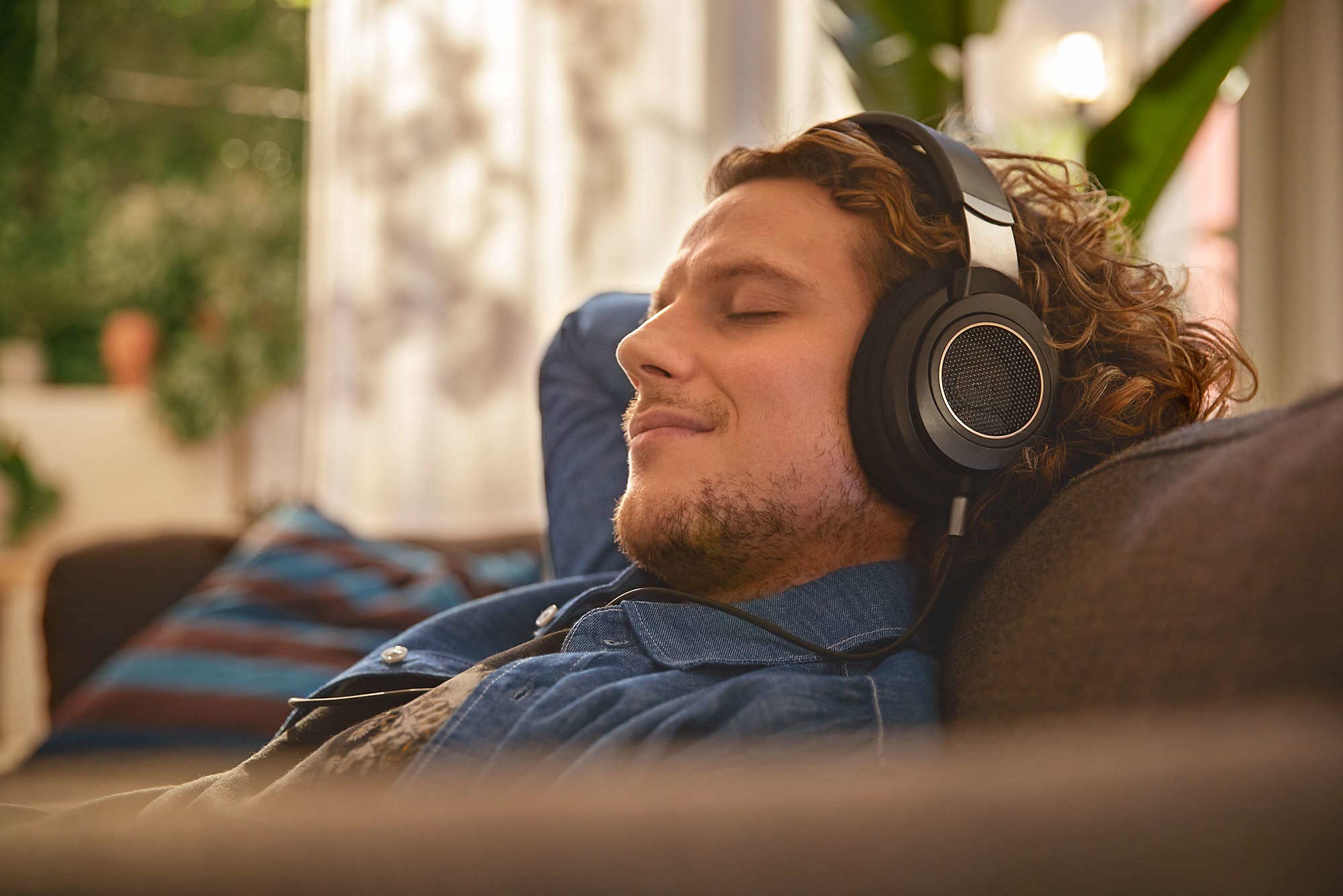 Philips Open Back Wired Over Ear Headphones With 50mm Drivers, 3m