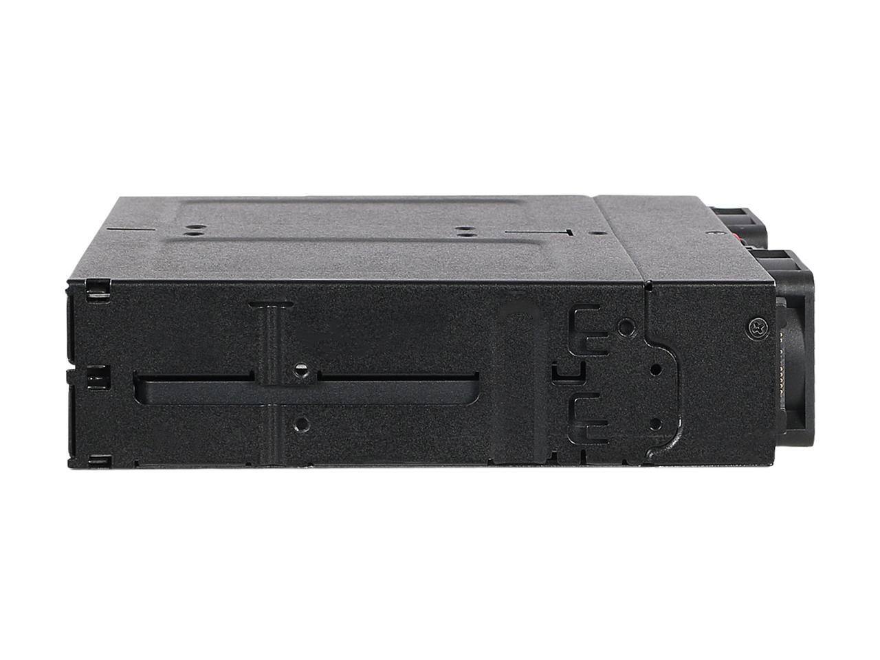 Alt View 3. Icy Dock - ICY DOCK ToughArmor MB720M2K-B Full Metal 4 Bay M.2 NVMe SSD Mobile Rack for External 5.25" Drive Bay.