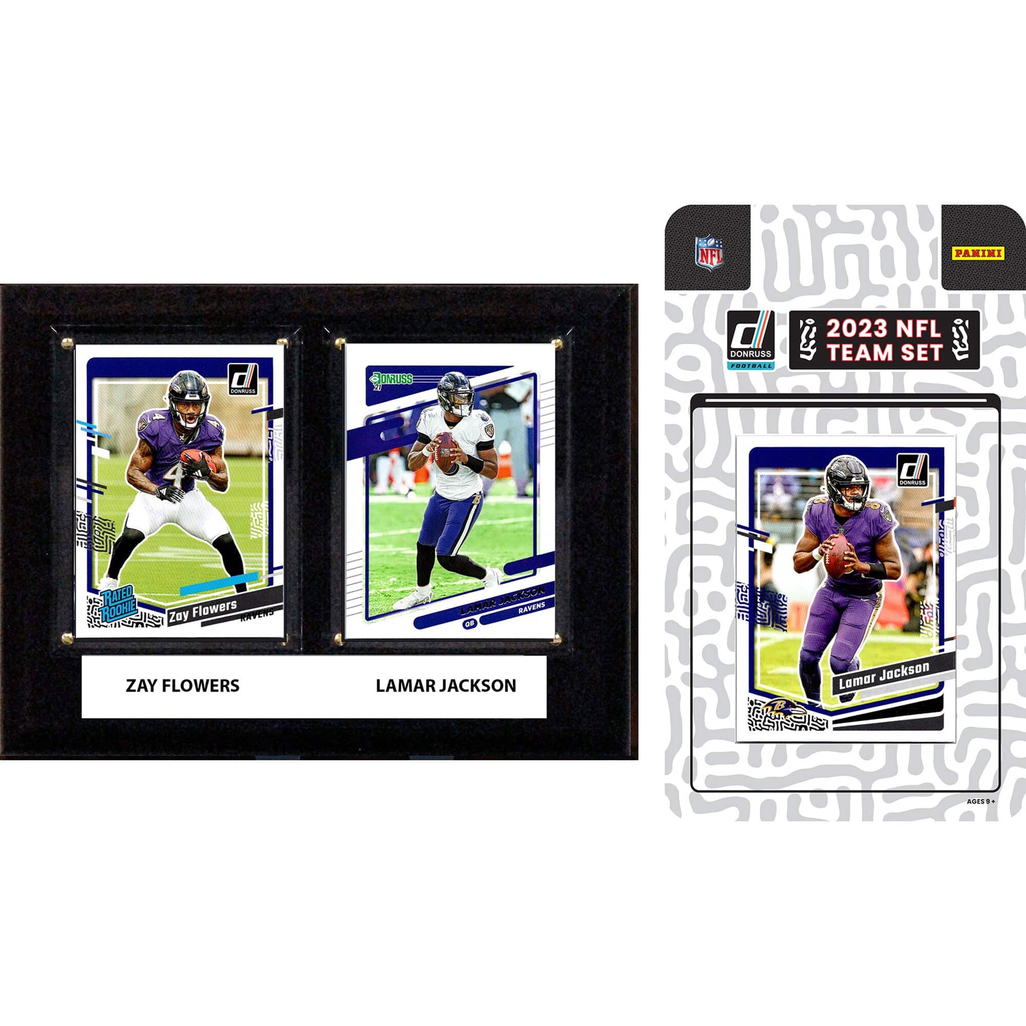"C&I Collectibles - Baltimore Ravens 6"" x 8"" Player Plaque & 2023 Team Trading Card Set - Multicolor" price history on PriceWatchPro