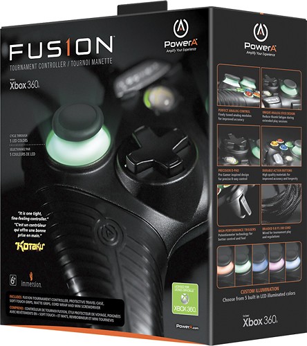  FUSION - Tournament Controller for Xbox 360 - Black