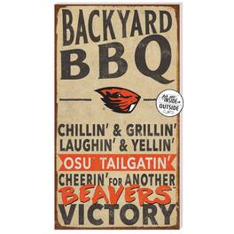 Jardine - Oregon State Beavers 11'' x 20'' Indoor/Outdoor BBQ Sign - Tan