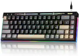 Womier - VK68 65% Mechanical Keyboard, Wired Backlit Mini Gaming Keyboard for PC Laptop Windows - Black