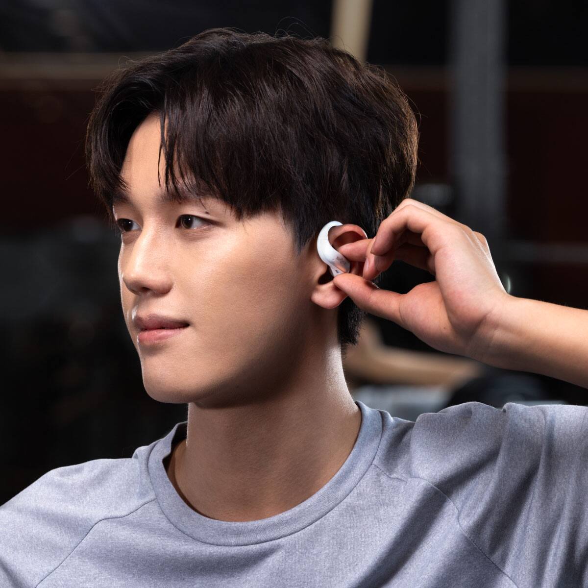Alt View 7. Shokz - OpenFit Air 2 Open-Ear True Wireless Bluetooth Earbuds - White.