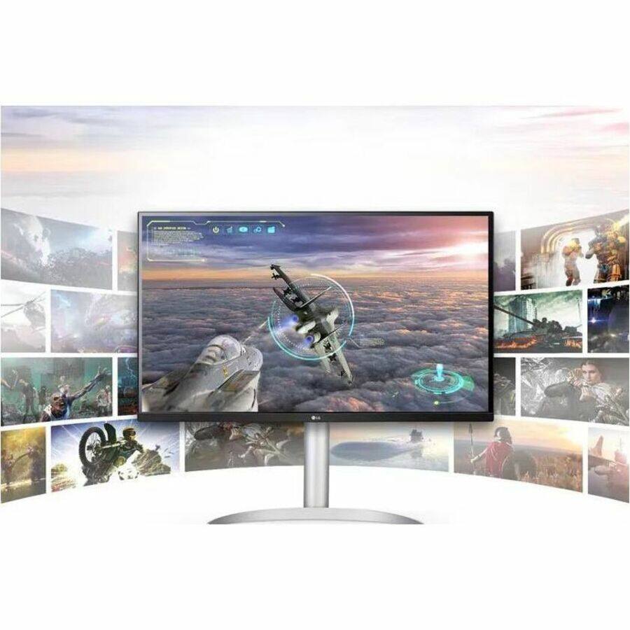 Alt View 4. LG - LG 32BP55U-B 32" Class 4K UHD LCD Monitor - 16:9 - Black, Textured Black - TAA Compliant - 31.5" Viewable - Vertical - Black.