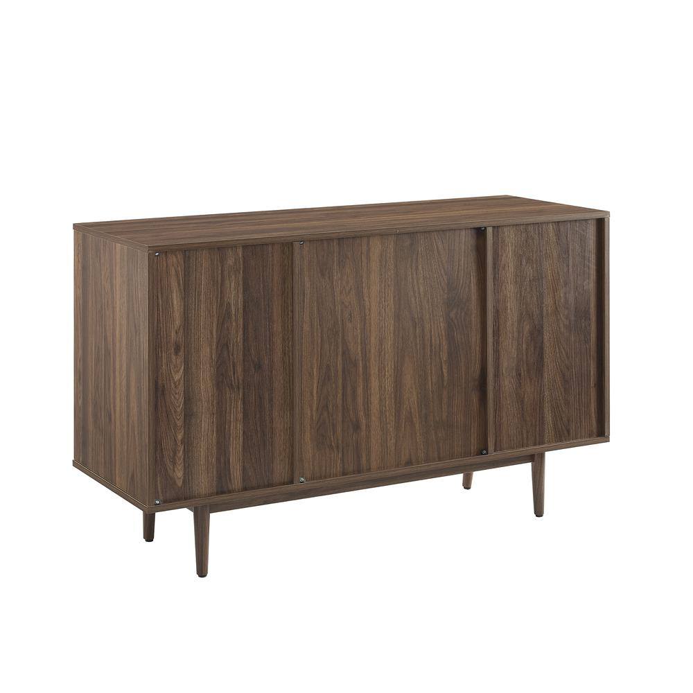 Left. Crosley Furniture - Liam Wine Rack Sideboard - Walnut.