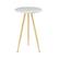 Alt View 24. Walker Edison - Modern Glam Minimal Round Side Table - Grey Marble/Gold.