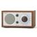 Angle. Tivoli Audio - Model One Shelf Speaker with Wood Finish - Walnut/Beige.